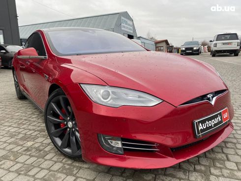 Tesla Model S 2016 красный - фото 3