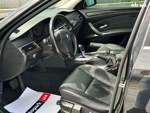 BMW 5 серия 2007 черный - фото 18