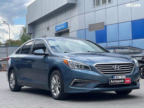Hyundai Sonata 2015 синий - фото 3