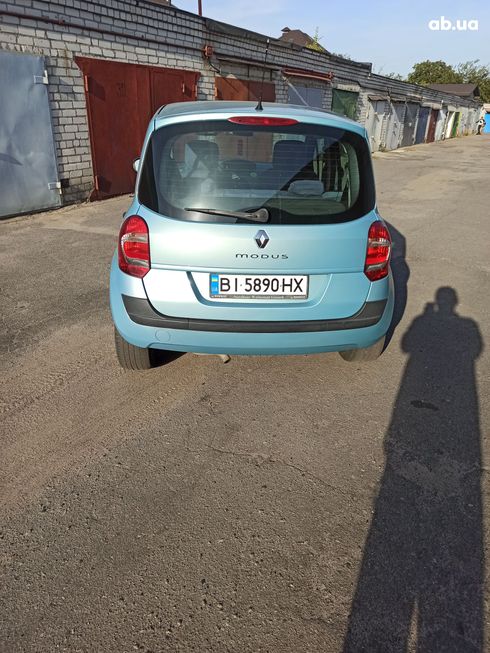 Renault Modus 2010 голубой - фото 8