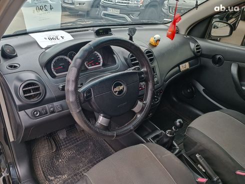 Chevrolet Aveo 2008 черный - фото 13