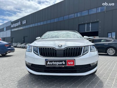 Skoda octavia a7 2017 белый - фото 2