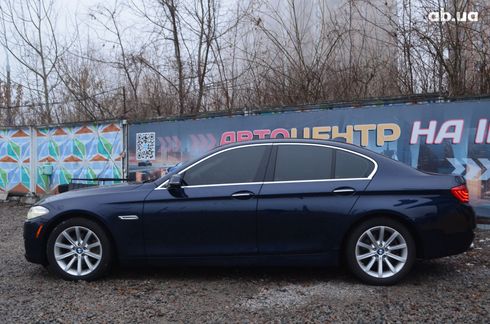 BMW 5 серия 2014 синий - фото 4