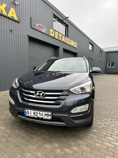 Hyundai Santa Fe 2014 синий - фото 9