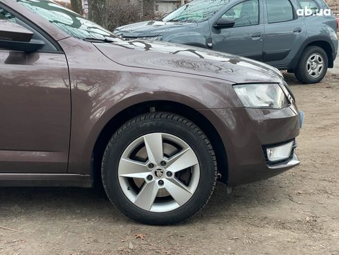 Skoda octavia a7 2014 коричневый - фото 4