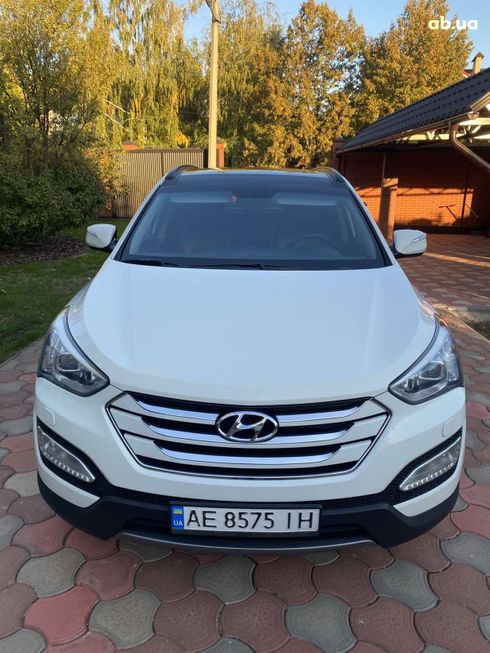 Hyundai Santa Fe 2014 белый - фото 4