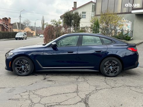 BMW i4 2023 синий - фото 12