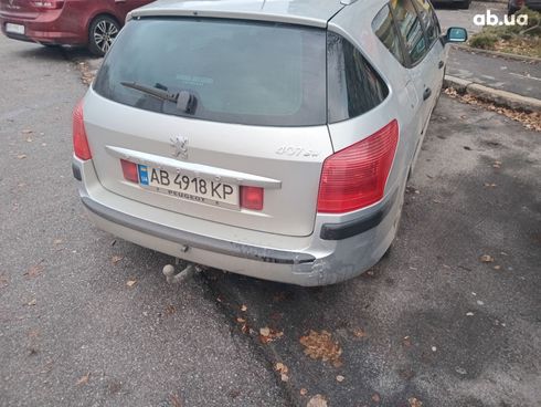 Peugeot 407 2007 серебристый - фото 7