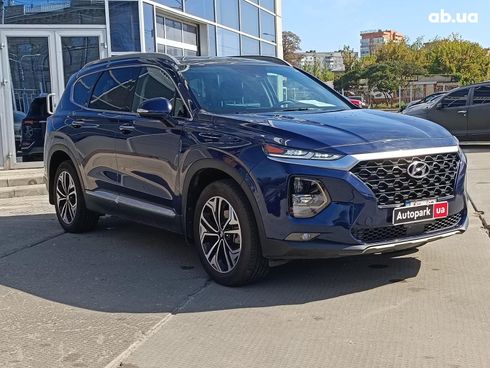 Hyundai Santa Fe 2019 синий - фото 3