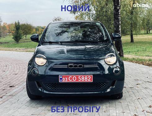 Fiat 500E 2023 зеленый - фото 2