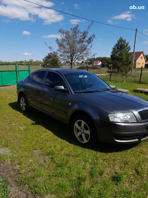 Skoda Superb 2005 серый - фото 3