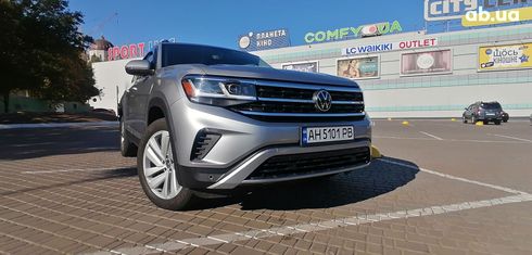 Volkswagen Atlas 2021 серый - фото 2