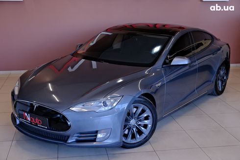 Tesla Model S 2013 серый - фото 2