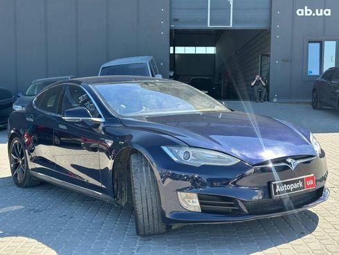 Tesla Model S 2015 синий - фото 14