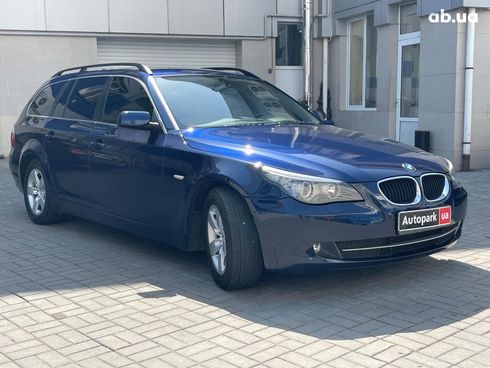 BMW 5 серия 2008 синий - фото 3