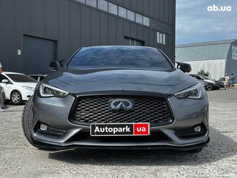 Infiniti Q60 2018 серый - фото 2