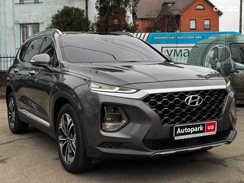 Hyundai Santa Fe 2019 серый - фото 9