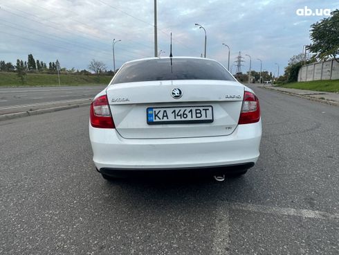 Skoda Rapid 2013 белый - фото 3