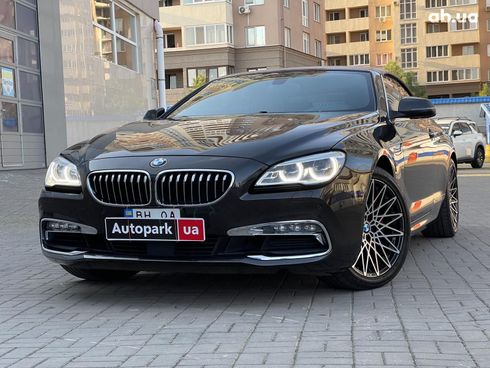 BMW 6 серия 2015 черный - фото 1