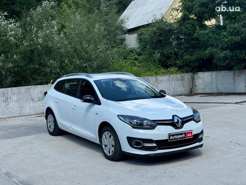 Renault Megane 2015 белый - фото 3