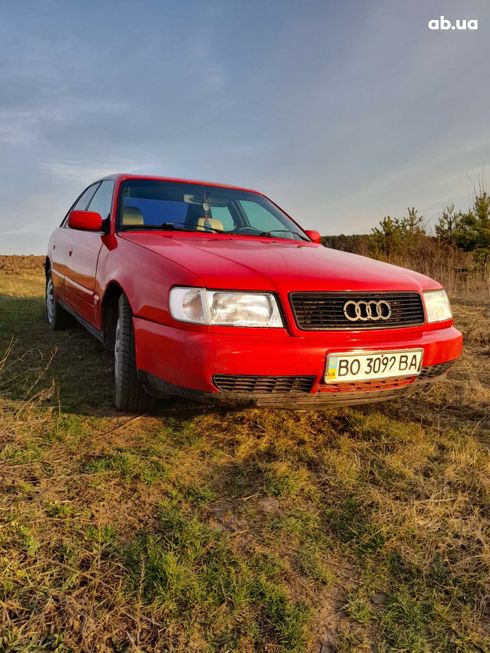 Audi 100 1991 красный - фото 5