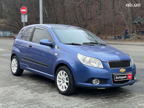 Chevrolet Aveo 2008 синий - фото 3