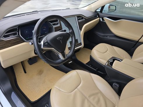 Tesla Model S 2015 белый - фото 4