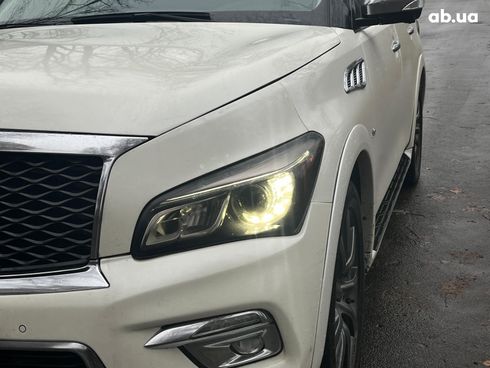 Infiniti QX80 2017 белый - фото 13