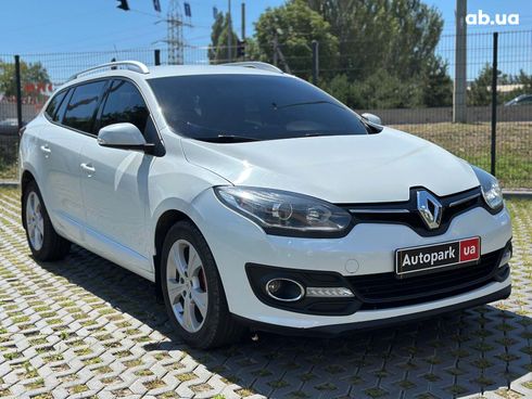 Renault Megane 2015 белый - фото 3