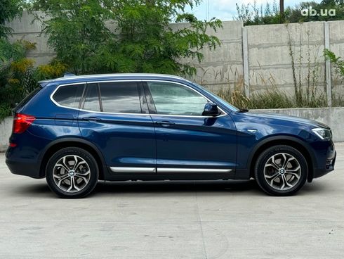 BMW X3 2017 синий - фото 4