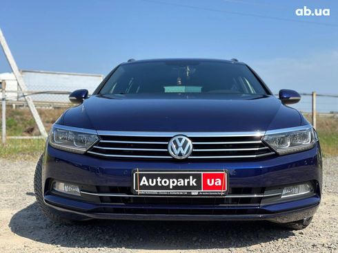 Volkswagen passat b8 2017 синий - фото 2