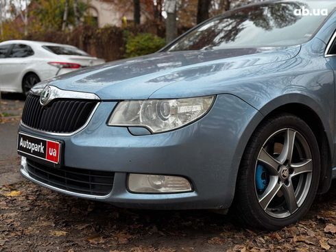 Skoda Superb 2008 синий - фото 8