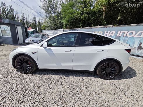 Tesla Model Y 2021 белый - фото 5