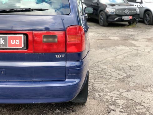 Volkswagen Sharan 2001 синий - фото 17