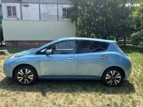 Nissan Leaf 2016 голубой - фото 8