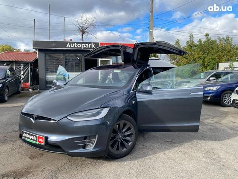 Tesla Model X 2018 серый - фото 12