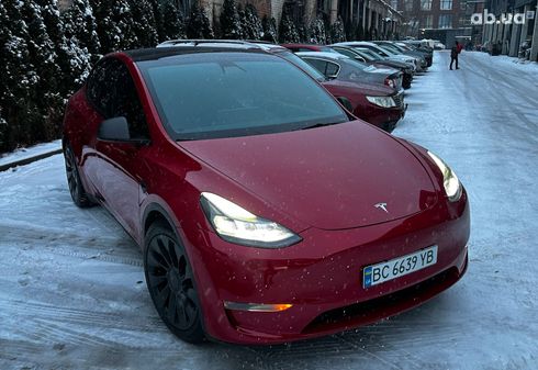 Tesla Model Y 2021 красный - фото 18