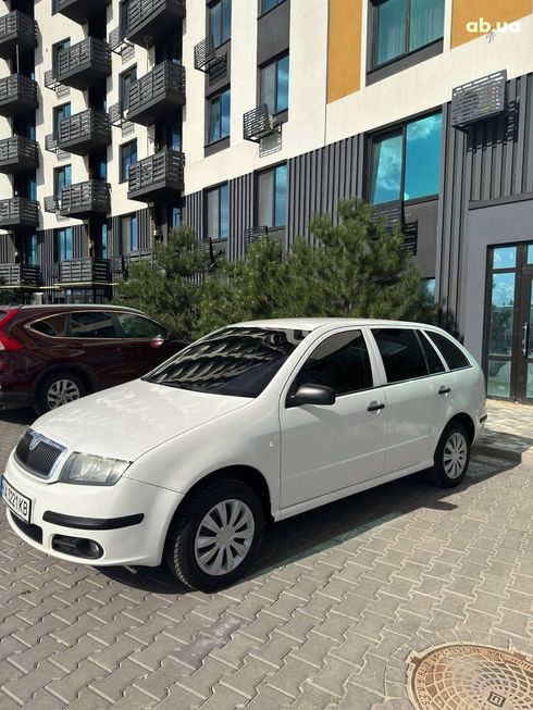 Skoda Fabia 2006 белый - фото 5