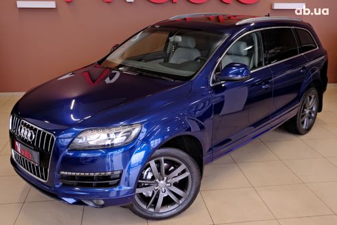 Audi Q7 2015 синий - фото 2