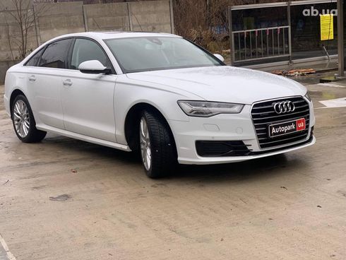 Audi A6 2015 белый - фото 3