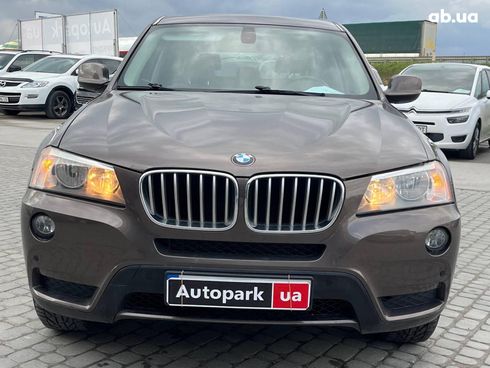 BMW X3 2010 коричневый - фото 2