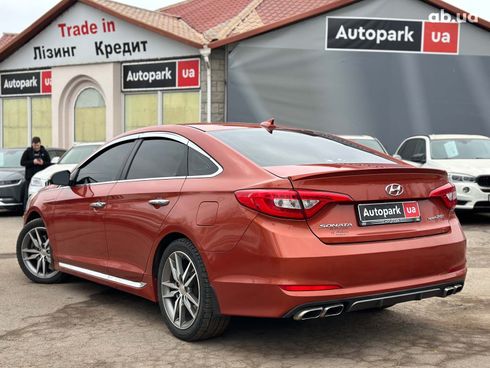 Hyundai Sonata 2015 оранжевый - фото 11