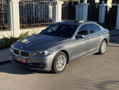 BMW 5 серия 2015 серый - фото 7