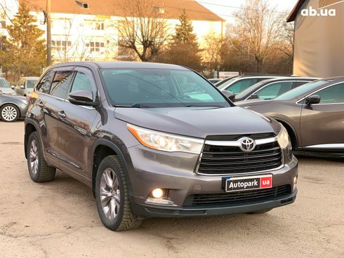 Toyota Highlander 2014 серый - фото 3