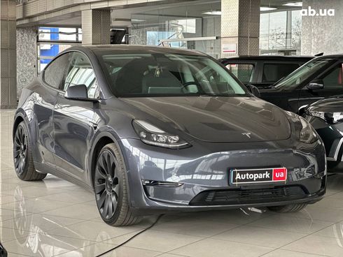 Tesla Model Y 2023 серый - фото 60