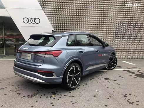 Audi Q4 e-tron 2023 голубой - фото 4