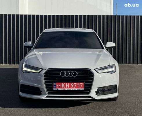 Audi A6 2018 белый - фото 2