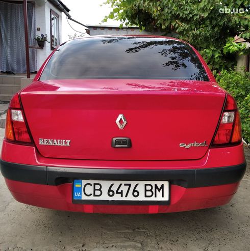 Renault Symbol 2004 красный - фото 5