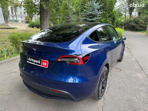Tesla Model Y 2021 синий - фото 8