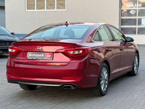 Hyundai Sonata 2014 красный - фото 6